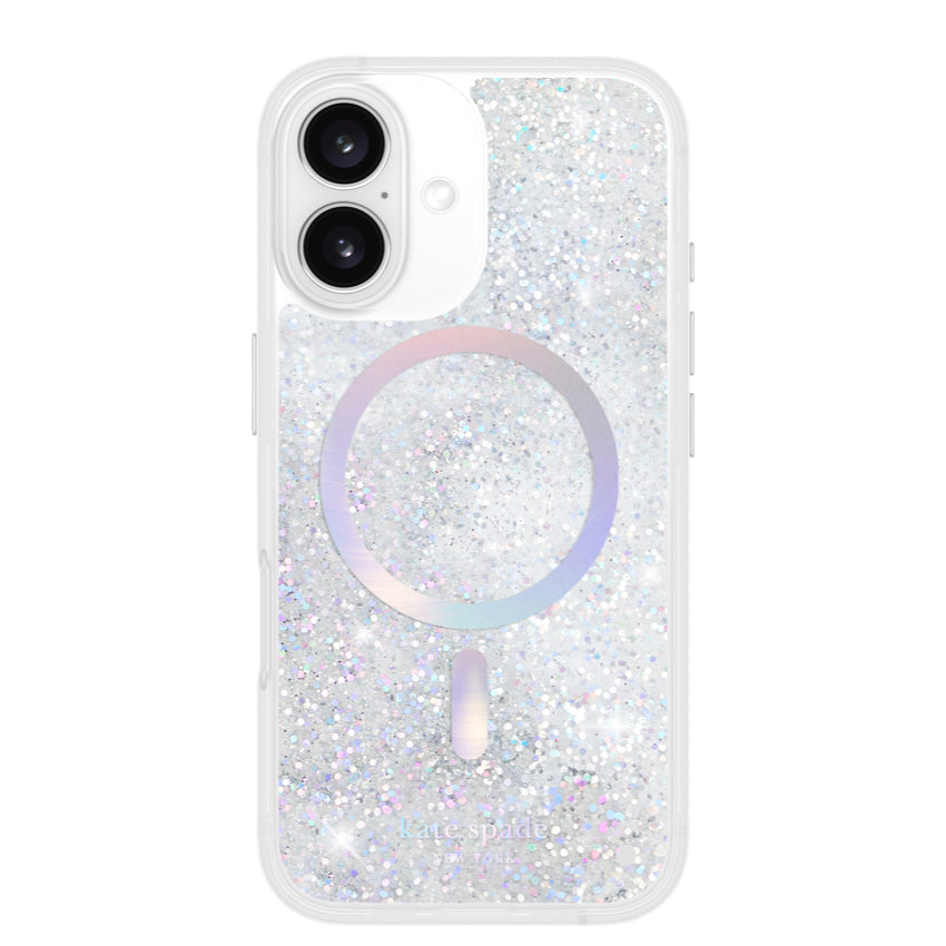 เคสกันกระแทก iPhone 16 Kate Spade Liquid Glitter MagSafe สี Opal Iridescent