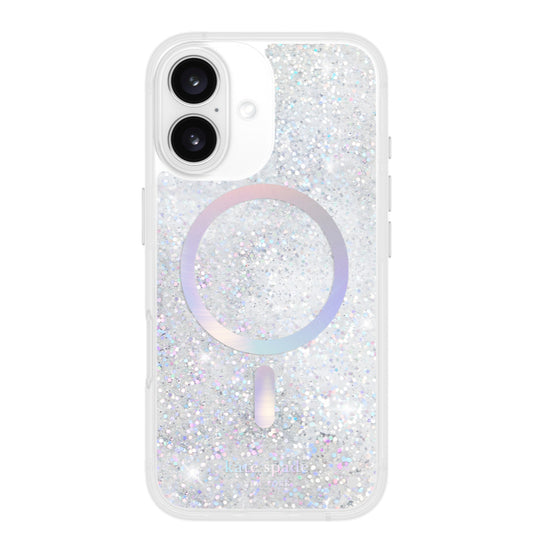 iPhone 16 Case Kate Spade Liquid Glitter MagSafe - Opal Iridescent