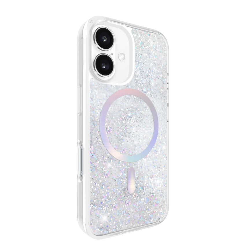 เคสกันกระแทก iPhone 16 Kate Spade Liquid Glitter MagSafe สี Opal Iridescent