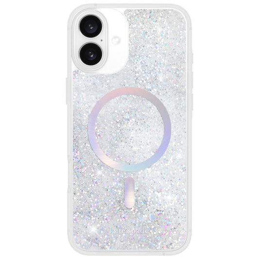 เคสกันกระแทก iPhone 16 Plus Kate Spade Liquid Glitter MagSafe สี Opal Iridescent