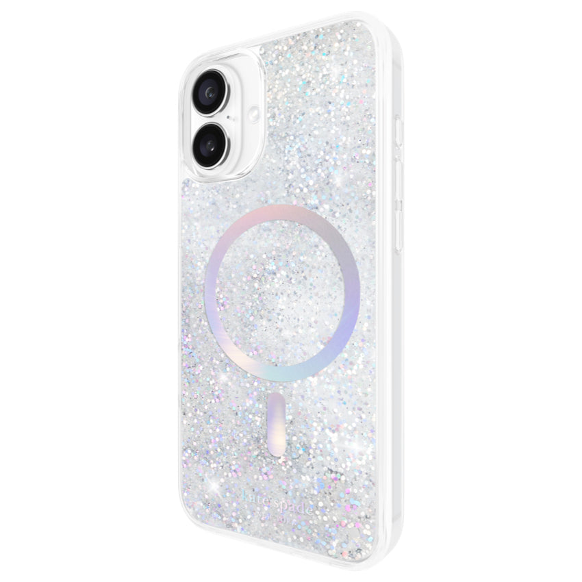 เคสกันกระแทก iPhone 16 Plus Kate Spade Liquid Glitter MagSafe สี Opal Iridescent