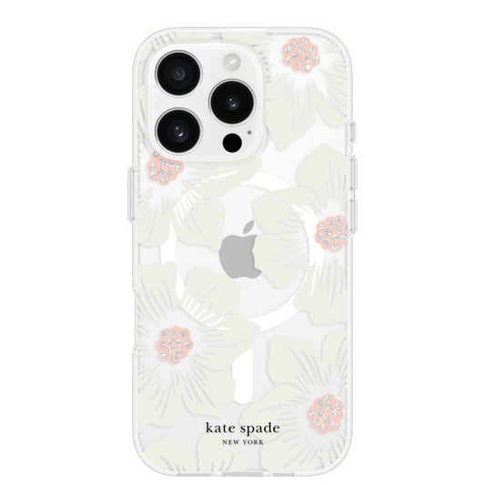 iPhone 16 Pro Case Kate Spade Prints MagSafe - Hollyhock Floral