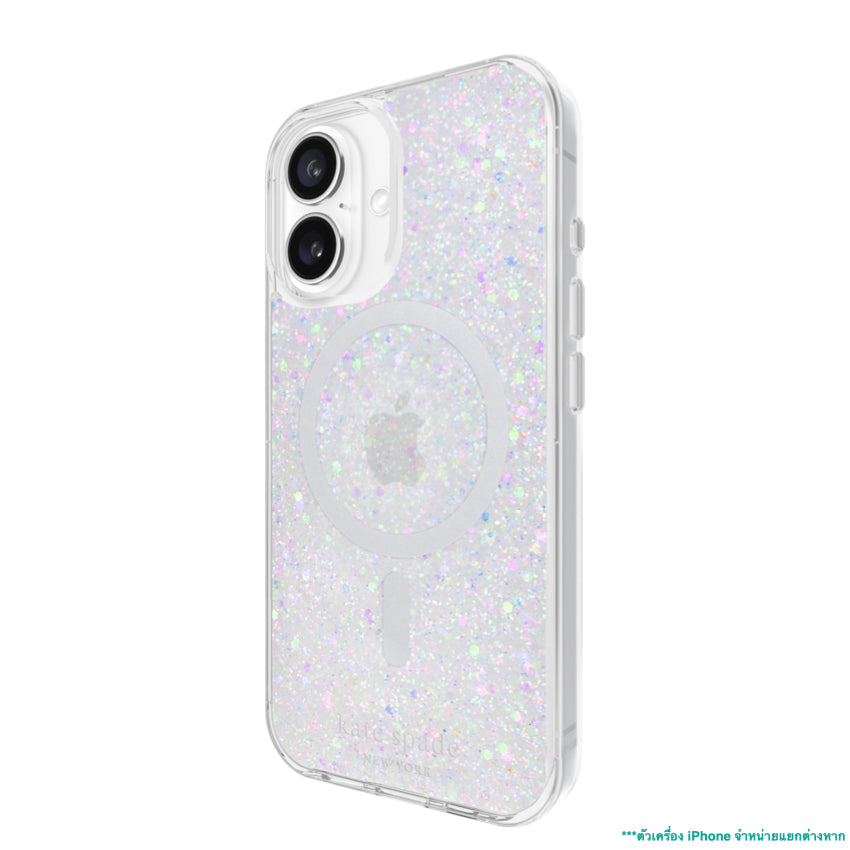 iPhone 16 Case Kate Spade Prints MagSafe - Chunky Glitter Iridescent