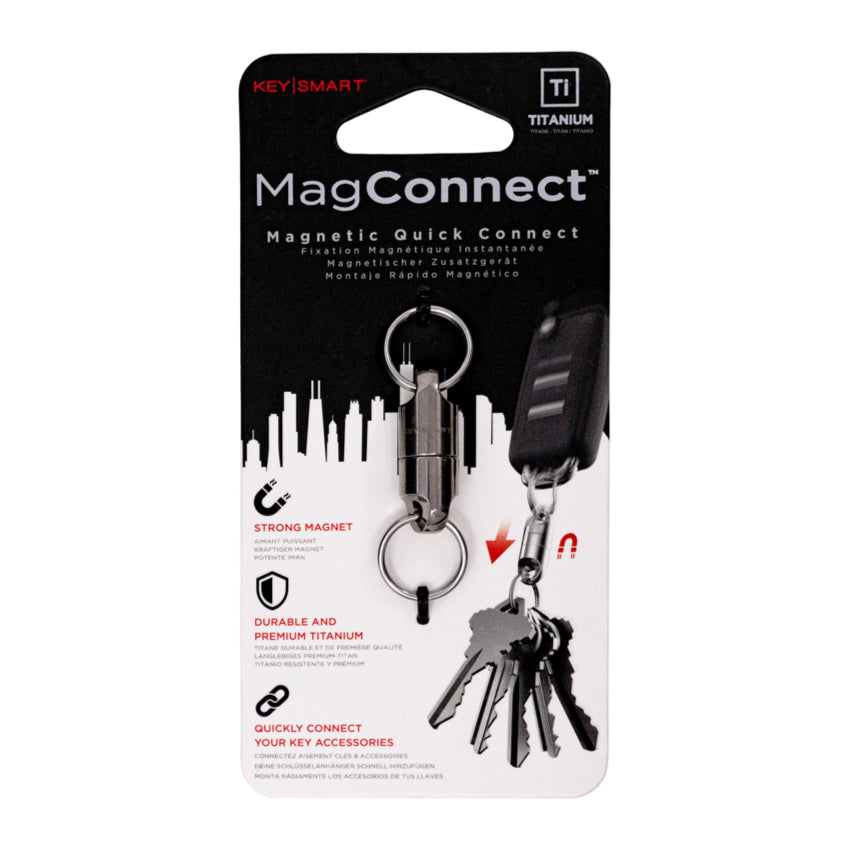 พวงกุญแจแม่เหล็ก KeySmart MagConnect Magnetic Quick Connect สี Titanium จากแบรนด์ KEYSMART