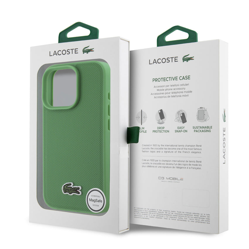 เคสกันกระแทก Lacoste iPhone 16 Pro  MagSafe Hard สี Green