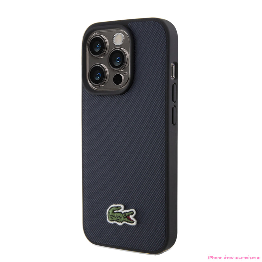 Lacoste Mag Hard Case for iPhone 15 Pro - Navy