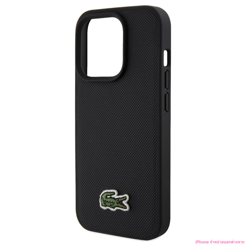 เคสกันกระแทก Lacoste Mag Hard สำหรับ iPhone 15 Pro Max สี Black