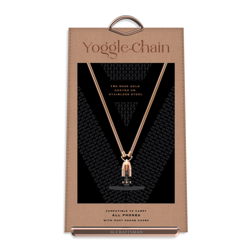 สายคล้องคอโทรศัพท์มือถือ Yoggle Chain สี Rose Gold ขนาดไซส์ M แบรนด์ M.CRAFTSMAN