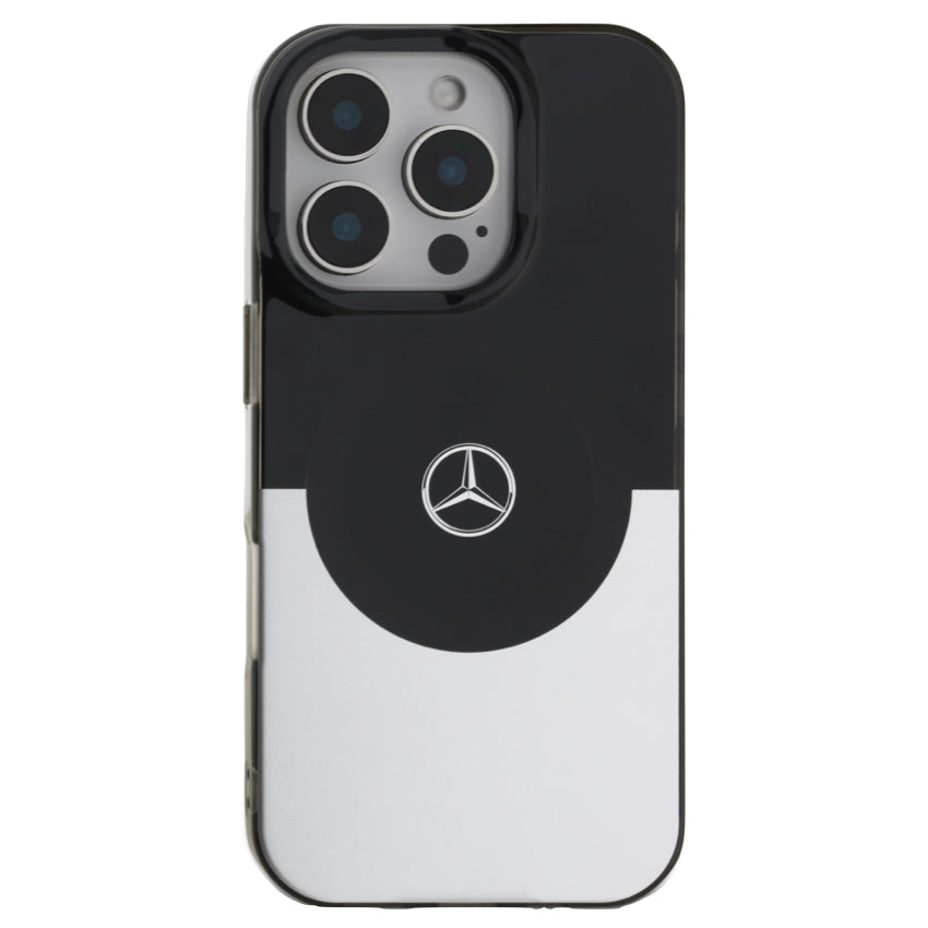 iPhone 16 Pro Max Case Mercedes Benz Double Layer Magsafe - Silver