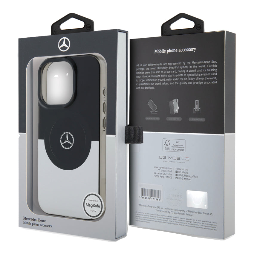 iPhone 16 Pro Max Case Mercedes Benz Double Layer Magsafe - Silver