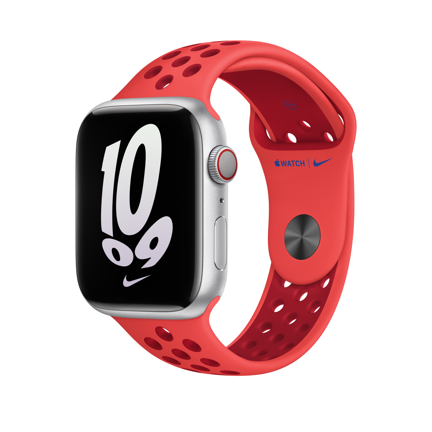 สาย Nike Sport Band Bright Crimson/Gym Red สำหรับ Apple Watch 45 มม.