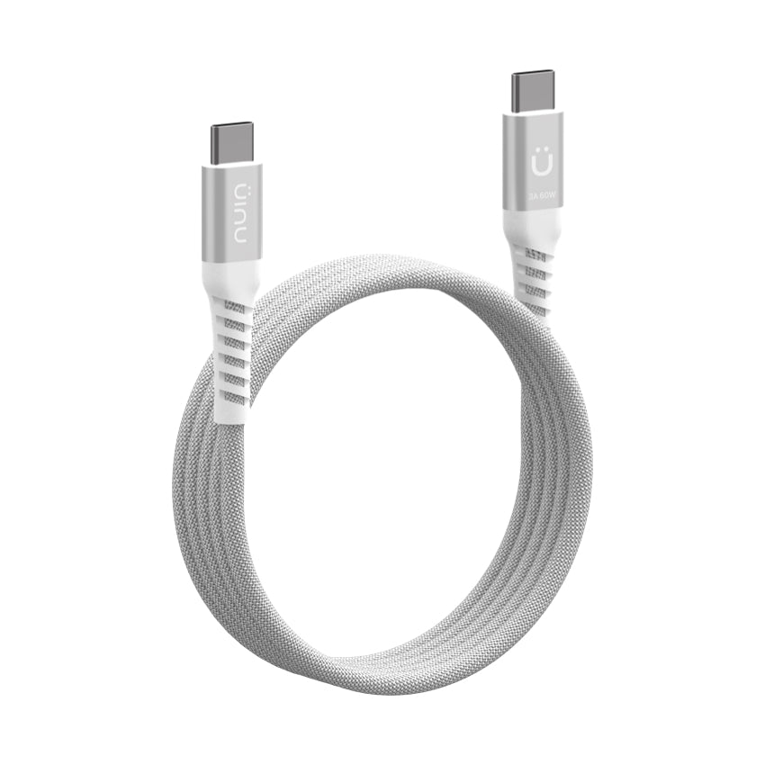 Uniu MagFlex USB-C 60W Magnetic Charge Cable 1M - White