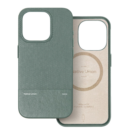 เคสหนัง iPhone 16 Native Union Classic สี Slate Green