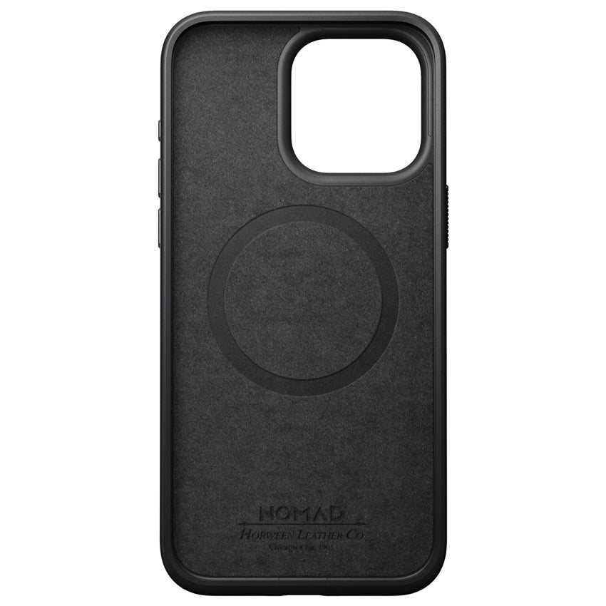 Nomad Horween Leather for iPhone 15 Pro Max - Black