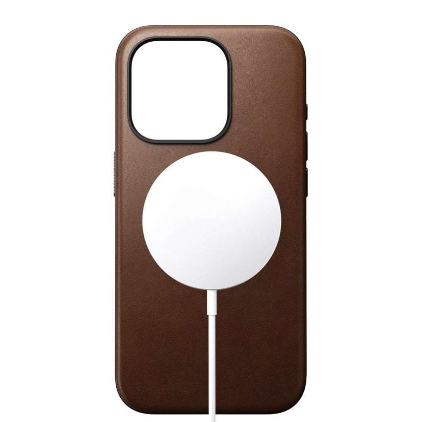 เคสหนังกันกระแทก Modern สำหรับ iPhone 15 Pro สี Brown