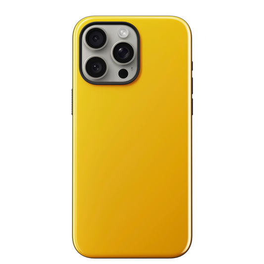 เคสหนัง Sport Case สำหรับ iPhone 15 Pro สี Racing Yellow