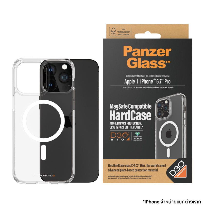 PANZERGLASS HardCase Mag with D3O for iPhone 15 Pro Max - Clear