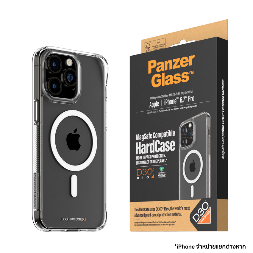 PANZERGLASS HardCase Mag with D3O for iPhone 15 Pro Max - Clear