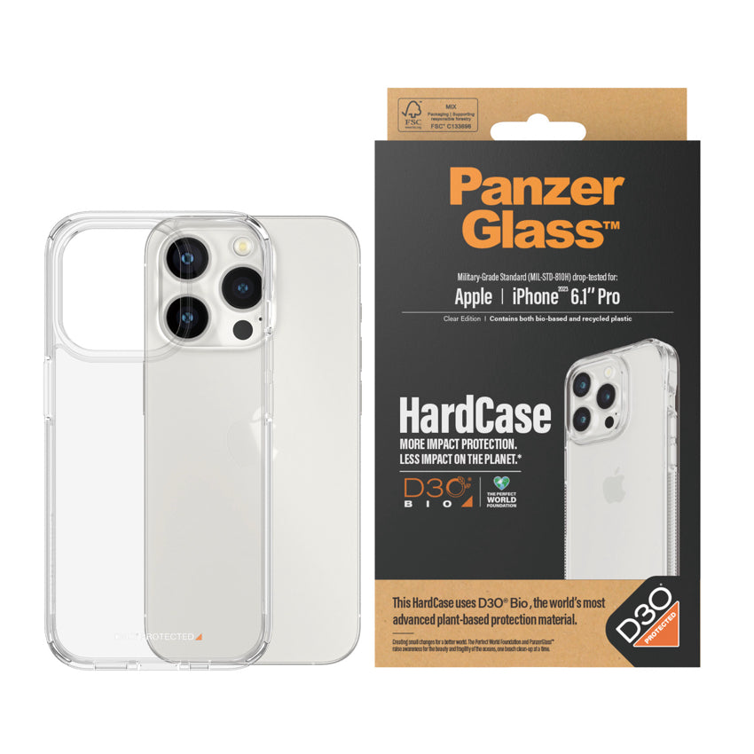 PANZERGLASS HardCase with D3O for iPhone 15 Pro - Clear