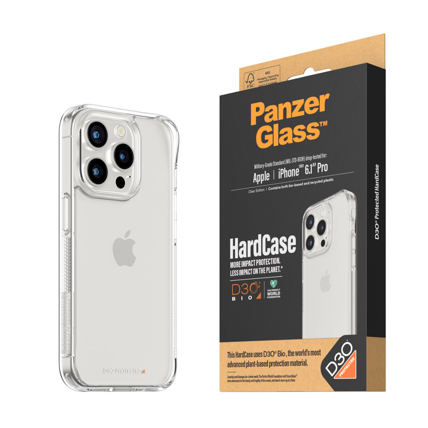 PANZERGLASS HardCase with D3O for iPhone 15 Pro - Clear