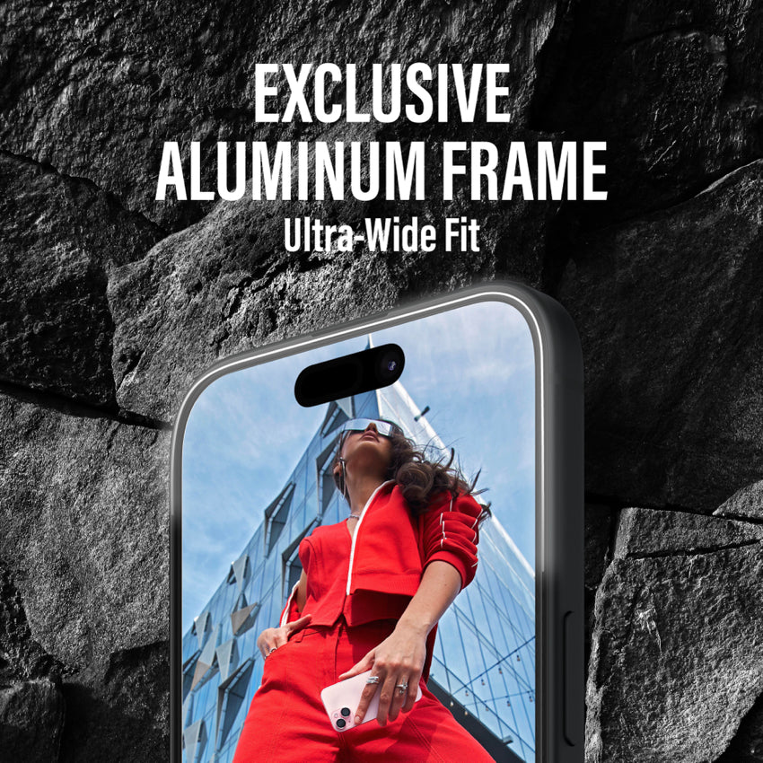 PANZERGLASS Ultra Wide Fit Aluminum Frame for iPhone 16 Pro Max