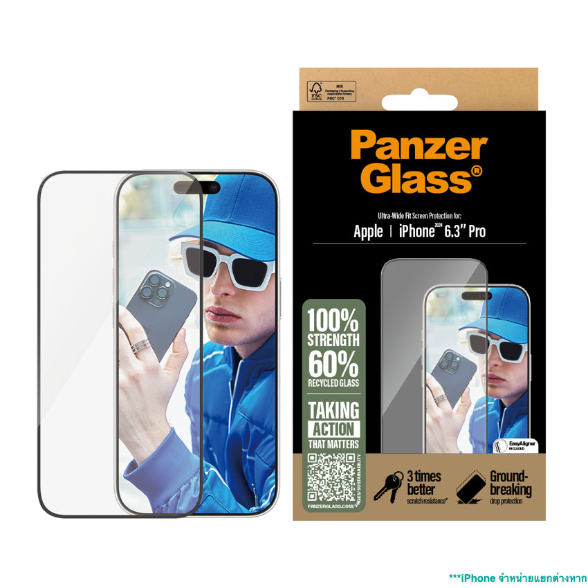 Panzerglass Ultra Wide Fit for iPhone 16 Pro