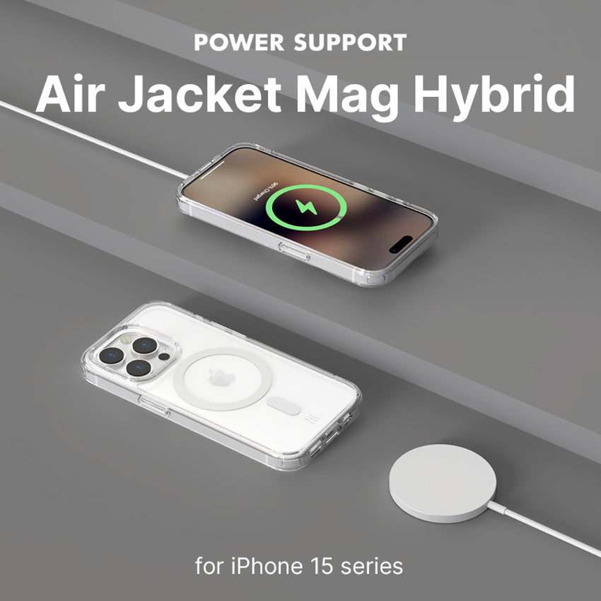 เคสกันกระแทก Air Jacket Mag Hybrid for iPhone 15 Pro Max สี Clear