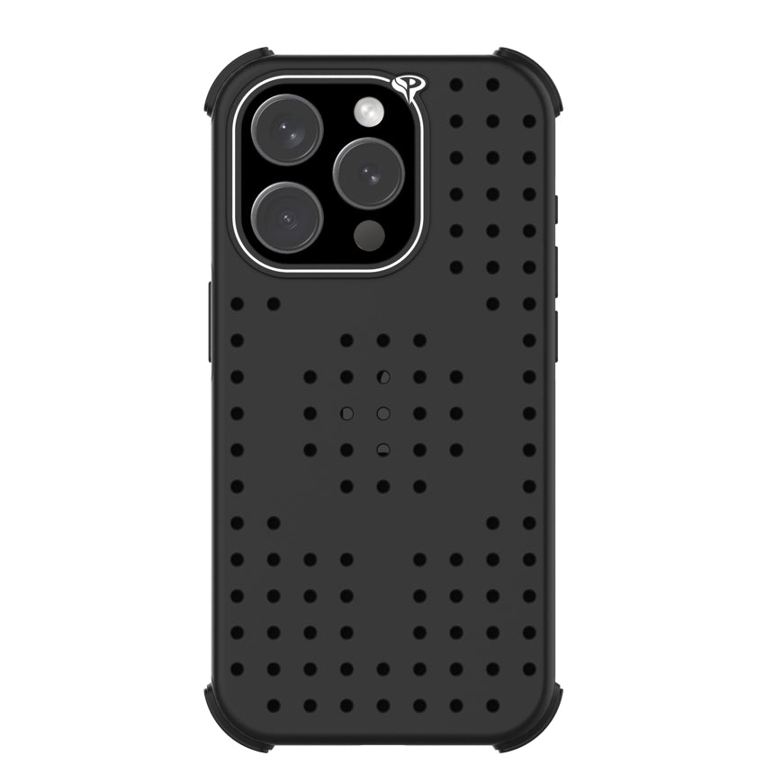 Pinit Mag Case with Pin Pack for iPhone 15 Pro - Dynamic/Black/Emoji1