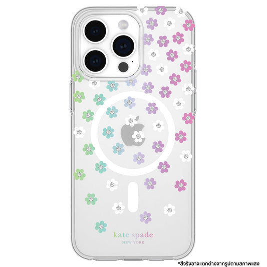 Kate Spade Protective Case MagSafe for iPhone 15 Pro Max - Scattered Flowers