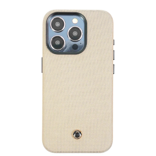 เคสแฟชั่น Revested Milano Thai Silk สำหรับ iPhone 15 Pro สี Gold