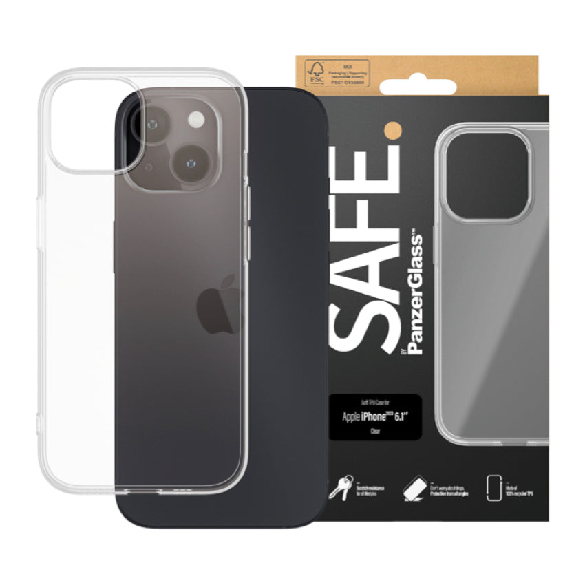 SAFE TPU Case for iPhone 15 - Clear