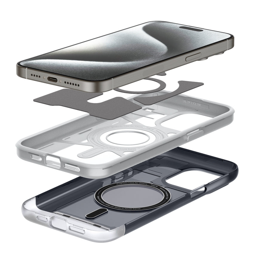 Spigen Classic C1 MagFit for iPhone 15 Pro - Graphite