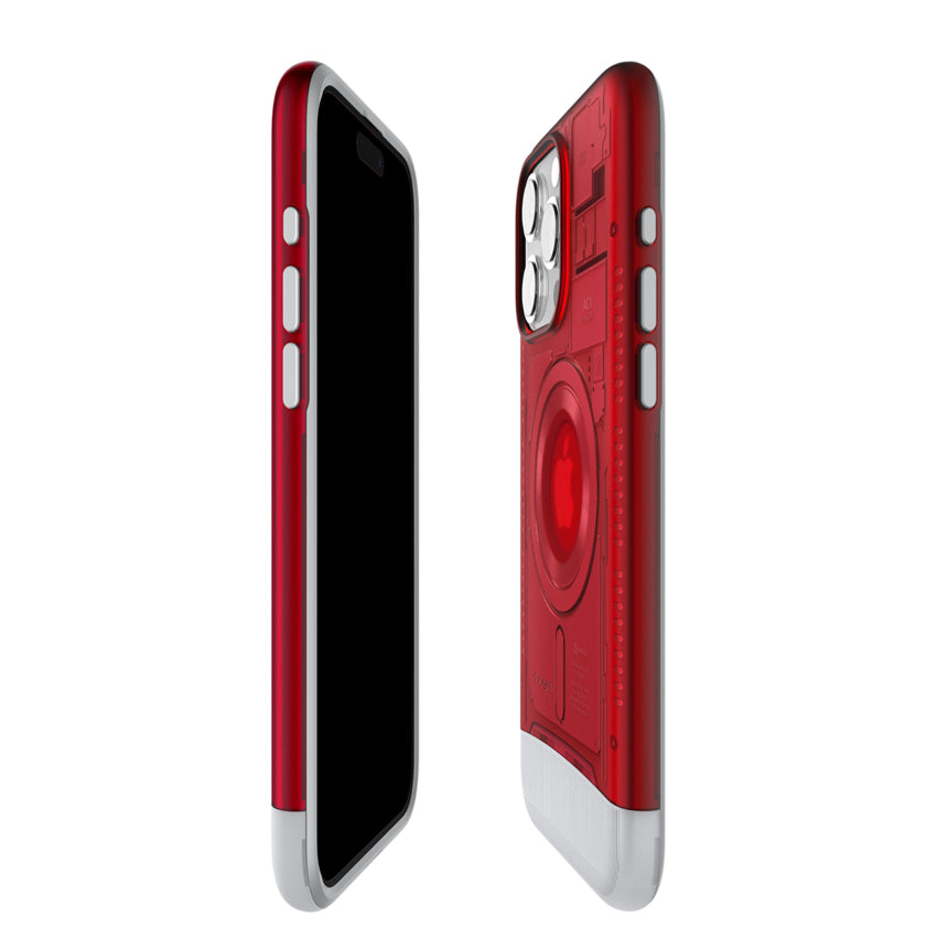 เคสกันกระแทก SPIGEN Classic C1 MagFit for iPhone 15 Pro - Ruby