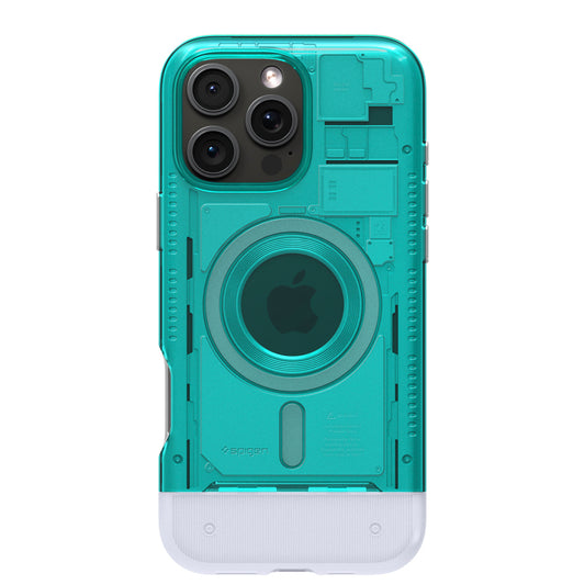 เคส Classic C1 Magfit สำหรับ iPhone 16 Pro สี Bondi Blue รองรับ MagSafe จากแบรนด์ SPIGEN