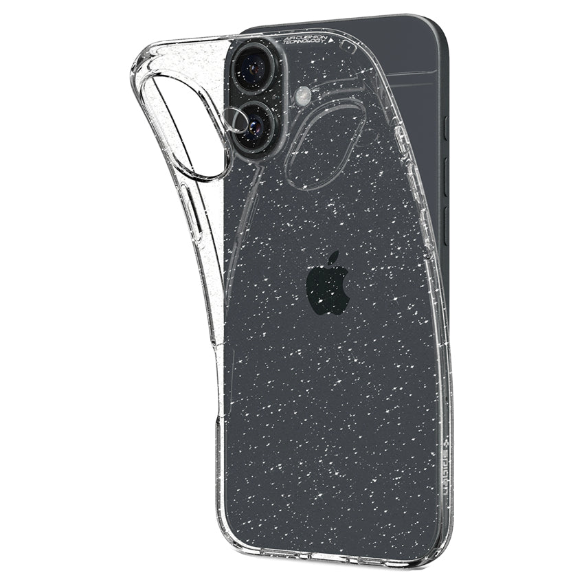 iPhone 16 Plus Case Spigen Liquid Crystal Glitter - Crystal Clear