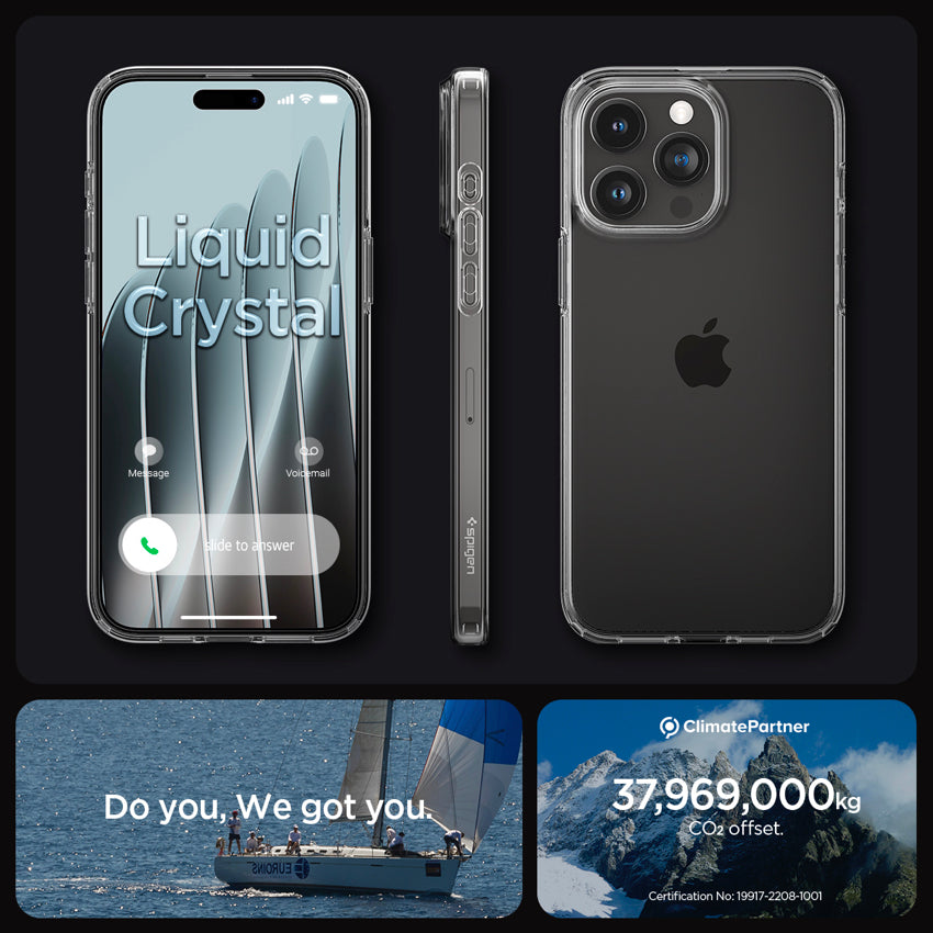 Spigen Liquid Crystal for iPhone 15 Pro Max - Crystal Clear