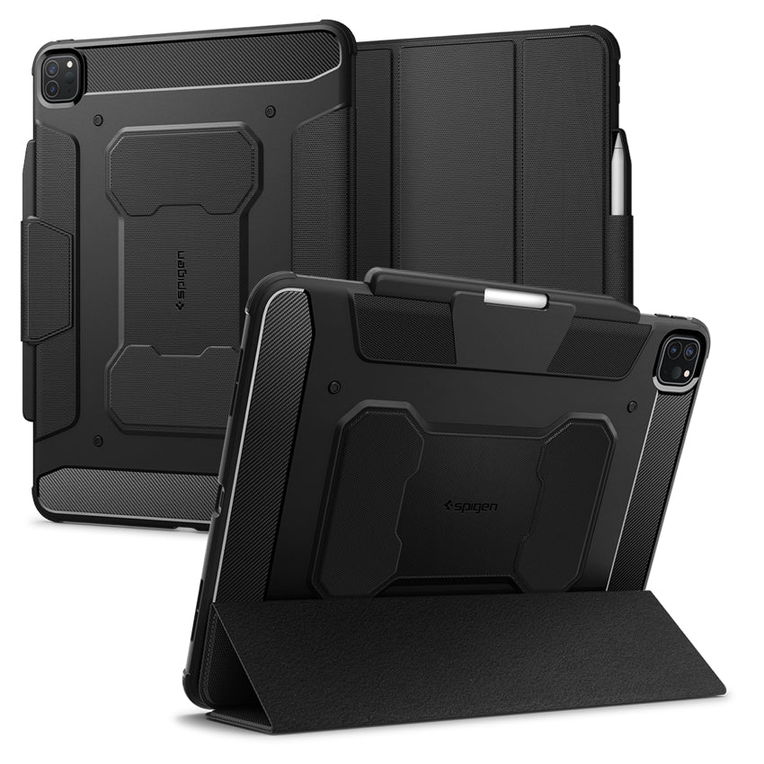 iPad Pro 13 M4 Case Spigen Rugged Armor Pro - Black