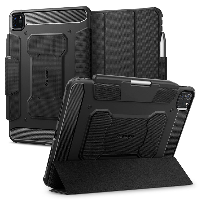 iPad Pro 11 M4 Case Spigen Rugged Armor Pro - Black