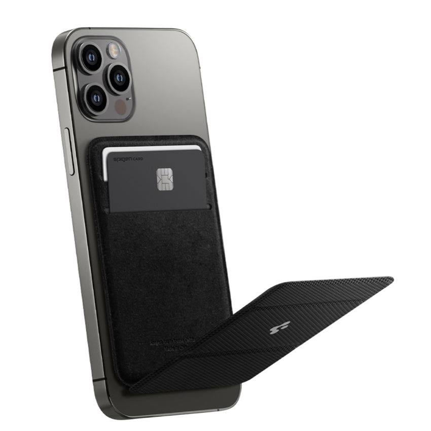 SPIGEN Smart Fold MagFit Magnetic Wallet Card Holder - Black