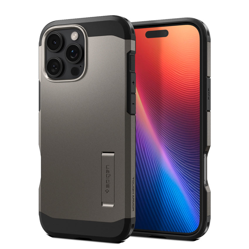 เคสกันกระแทก iPhone 16 Pro Spigen Tough Armor Magfit - Gunmetal