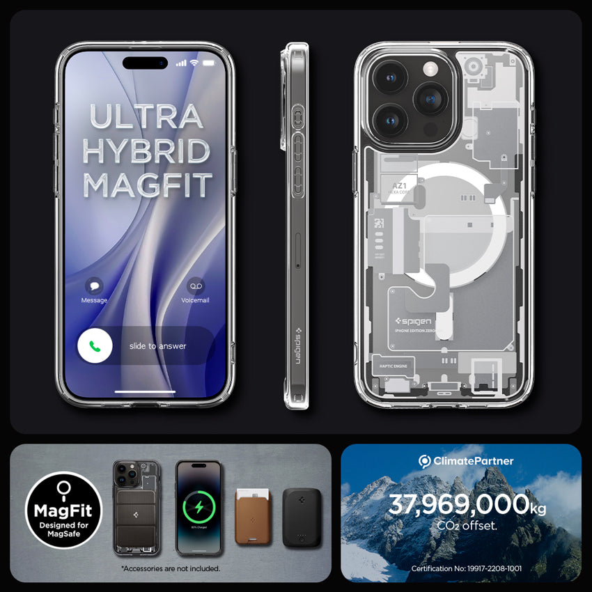 Spigen Ultra Hybrid MagFit Zero One for iPhone 15 Pro - Zero One White