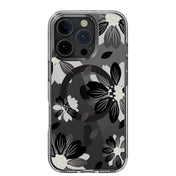 เคสกันกระแทก Switcheasy Pattern รองรับ MagSafe สำหรับ iPhone 16 Pro สี Black Flower จากแบรนด์ Switcheasy