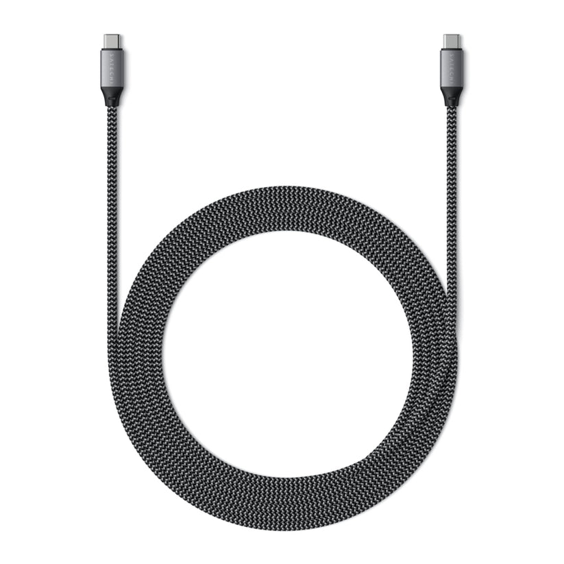 สายชาร์จ Satechi USB-C to USB-C สี Space Gray ยาว 2  เมตร ชาร์จเร็ว 100 วัตต์ และ โอนข้อมูล 480 Mbps