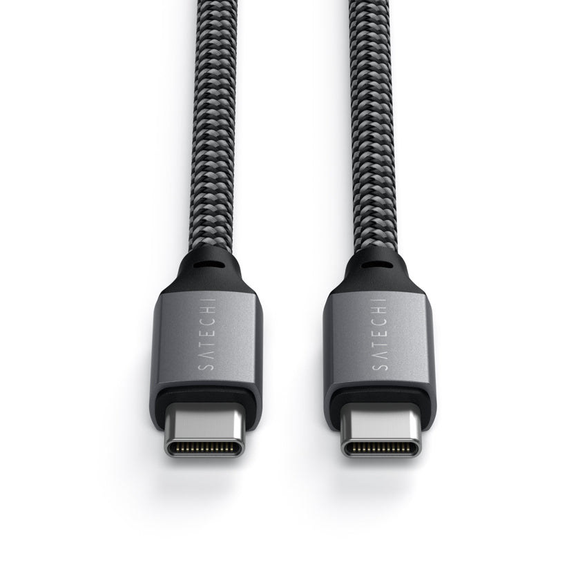 สายชาร์จ Satechi USB-C to USB-C สี Space Gray ยาว 2  เมตร ชาร์จเร็ว 100 วัตต์ และ โอนข้อมูล 480 Mbps