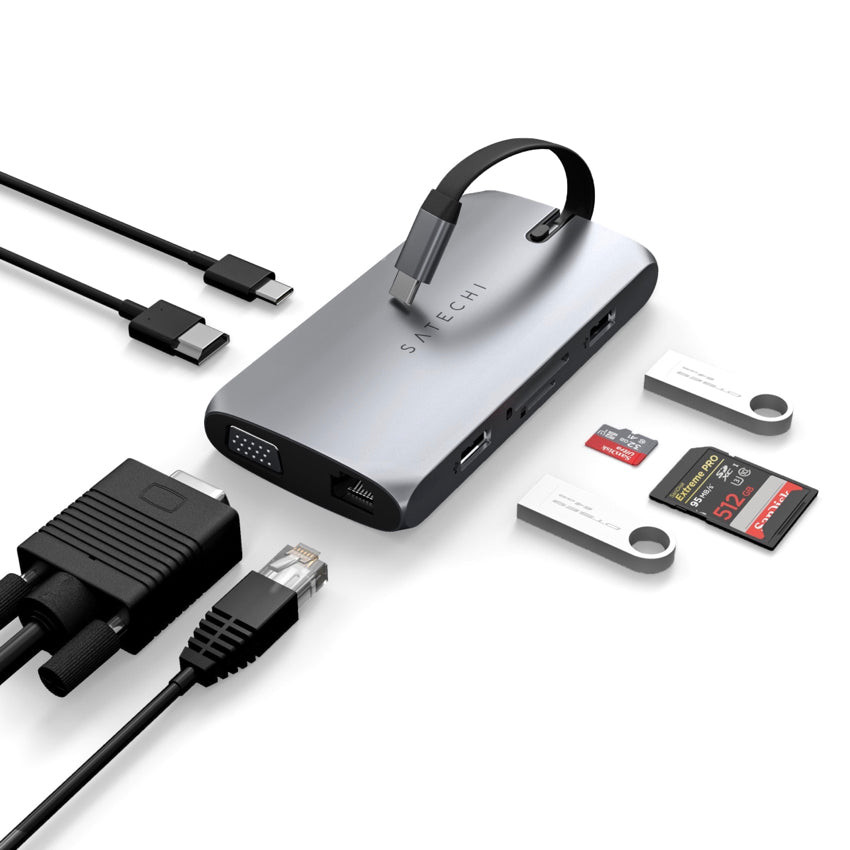 Satechi USB-C On the Go Multiport Adapter - Space Gray