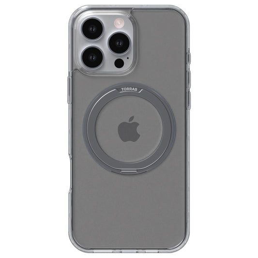 เคสกันกระแทก Torras Ostand Pro สำหรับ iPhone 16 Pro สี Clear Grey จากแบรนด์ TORRAS