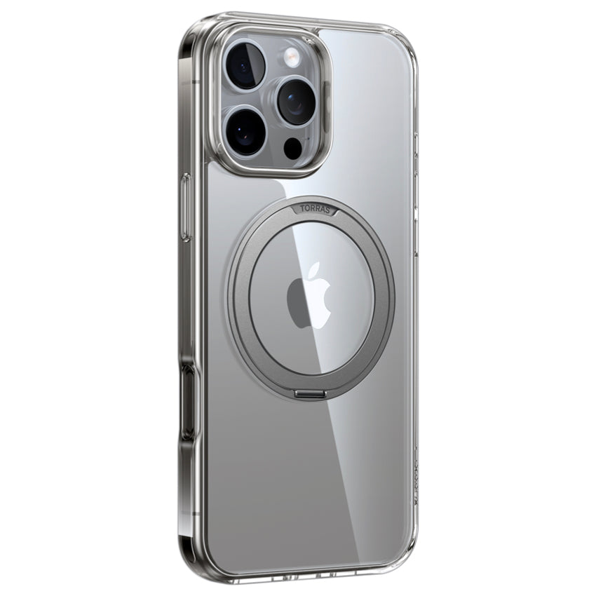 Torras Ostand Pro Series iPhone 16 Pro Max - Clear Grey