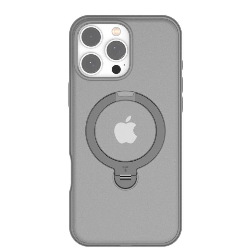 เคส Torras Ostand Spin Series สำหรับ iPhone 16 Pro สี Titanium Grey จากแบรนด์ TORRAS