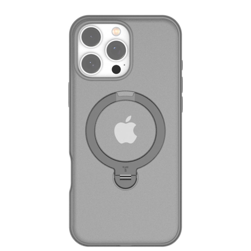 เคส Torras Ostand Spin Series สำหรับ iPhone 16 Pro สี Titanium Grey จากแบรนด์ TORRAS