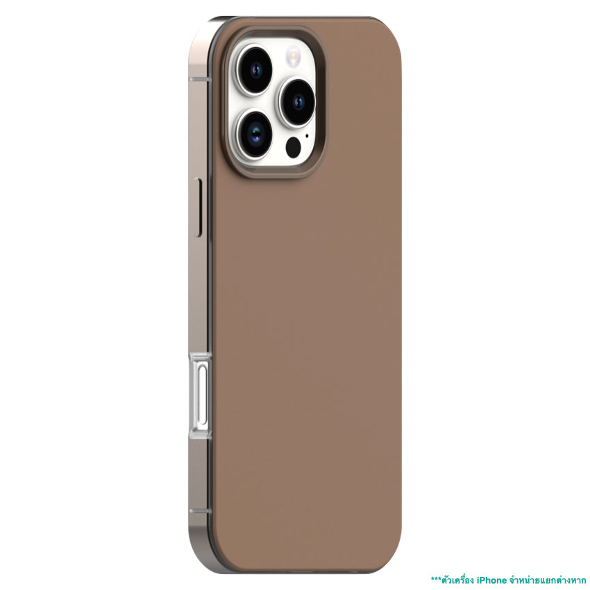 เคสกันกระแทก iPhone 16 Pro Max Uniu Ultra Aluminum Bumper สี Titanium Bronze